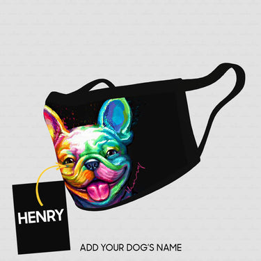 Personalized Dog Gift Idea - Dog With Many Colors For Dog Lovers - Cloth Mask